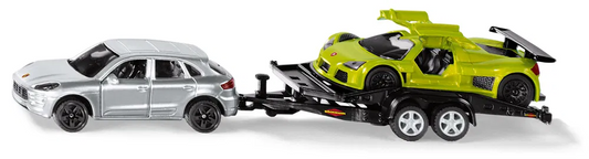 Siku 2544 Porsche Macan with Trailer and Gumpert Apollo