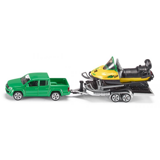 Siku 2548 Car with Trailer & Snowmobile