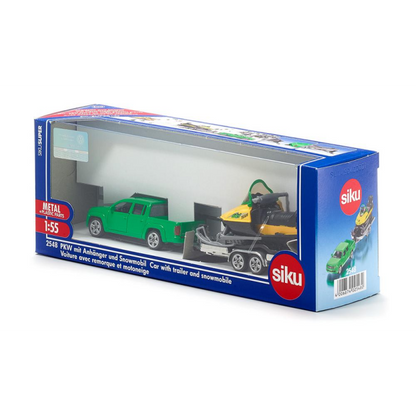 Siku 2548 Car with Trailer & Snowmobile