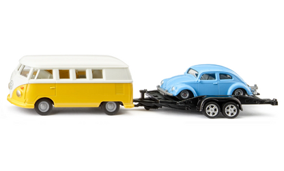 Siku 2567 VW T1 with Trailer and Beetle
