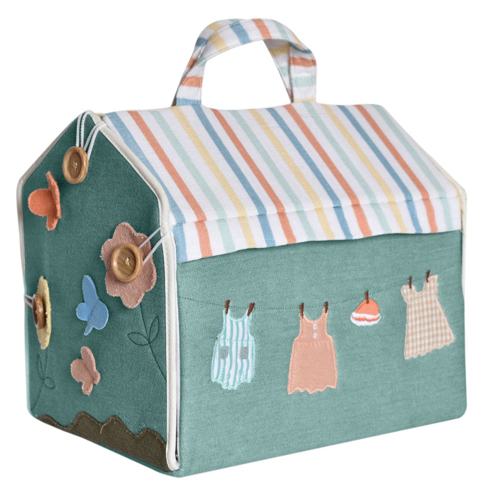 Doll House with Wooden Furniture and Doll 