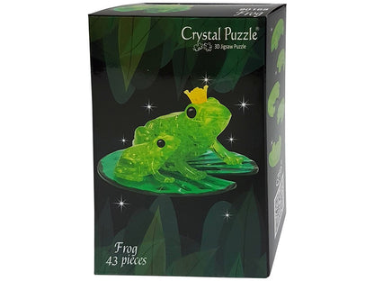3D Crystal Puzzle Frogs Green