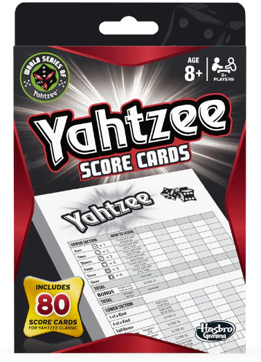 Yahtzee Score Pads Boxed 