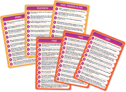 Card Game - Trivia: Decades 60's