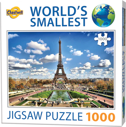 Jigsaw 1000pc Worlds Smallest - Eiffel Tower