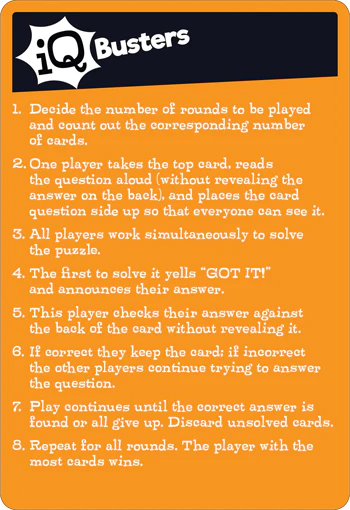 IQ Busters Cards - Mind Bogglers