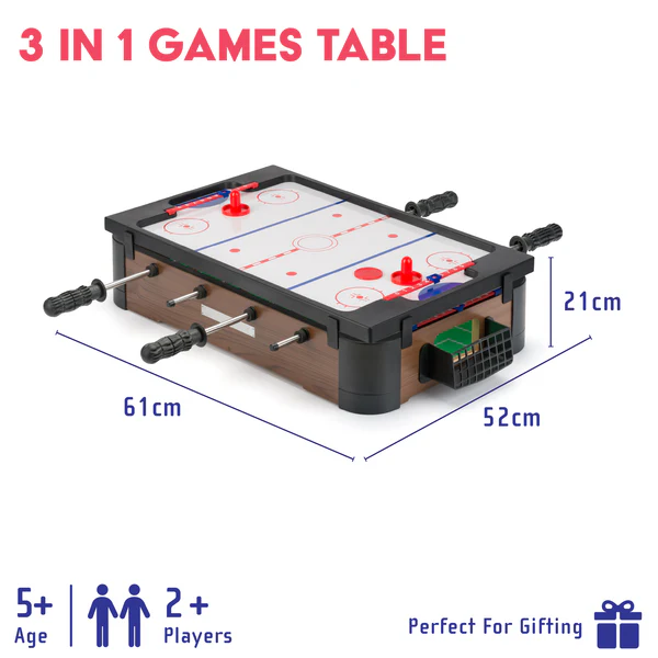 Power Play - 20" 3 in 1 Table Top Games 