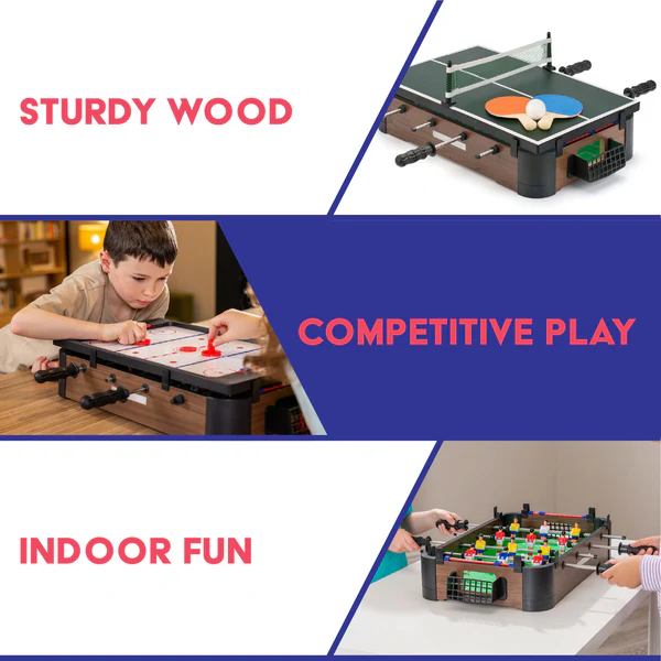 Power Play - 20" 3 in 1 Table Top Games 