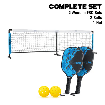Baseline - Pickleball Bat, Ball & Net - 2 Player