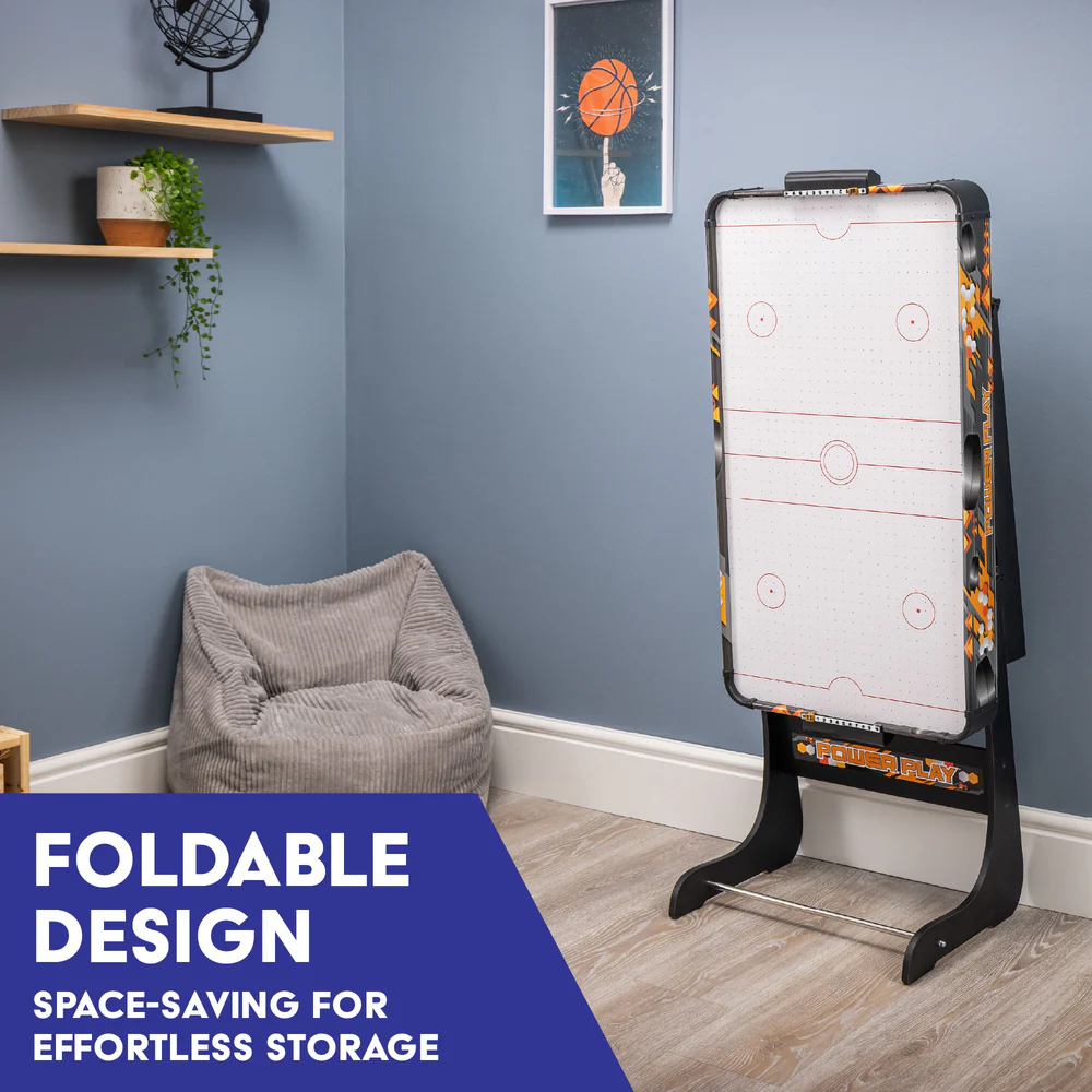 Power Play - 3Ft Air Hockey Table with Folding Legs