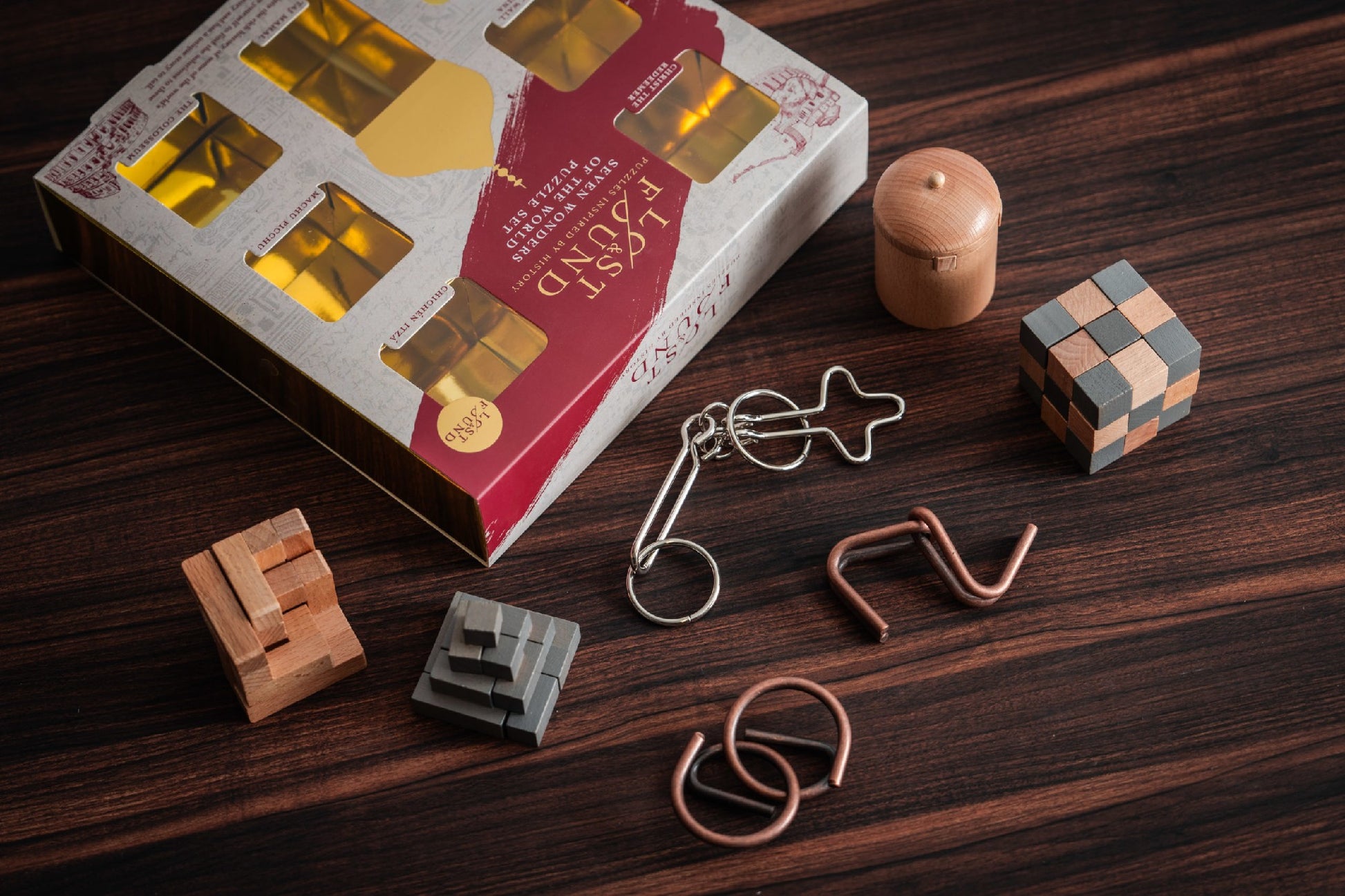 Lost & Found: Seven Wondersof the World Puzzle Set