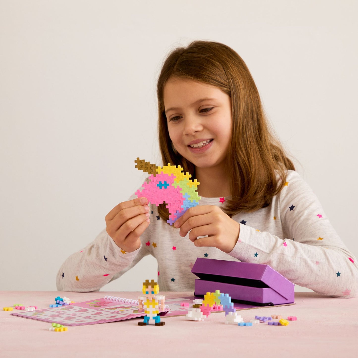 Plus-Plus - Puzzle by Number Activity Pad - Fairy Tale Unicorn