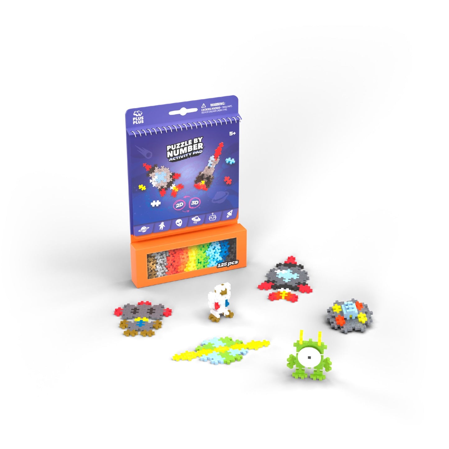 Plus-Plus - Puzzle by Number Activity Pad - Space