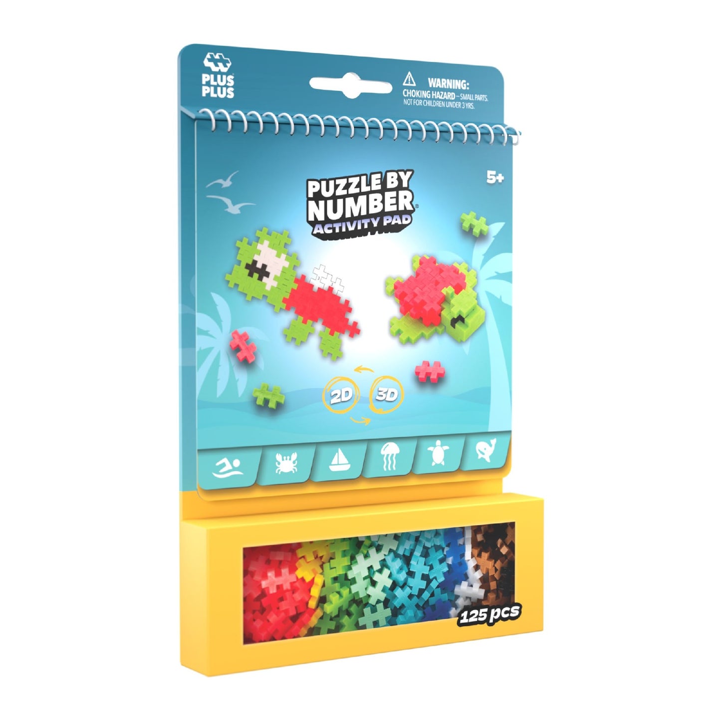 Plus-Plus - Puzzle by Number Activity Pad - Ocean