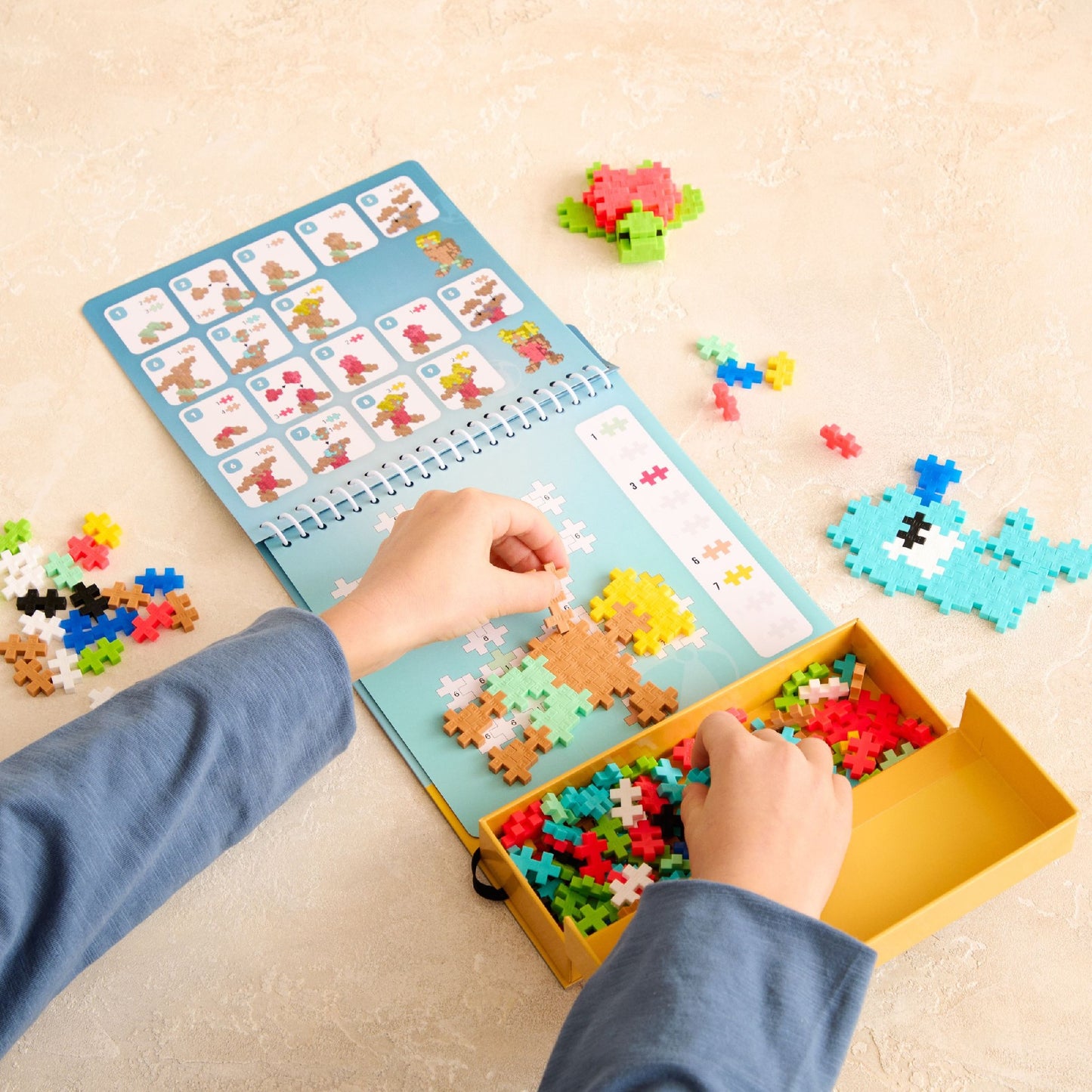 Plus-Plus - Puzzle by Number Activity Pad - Ocean