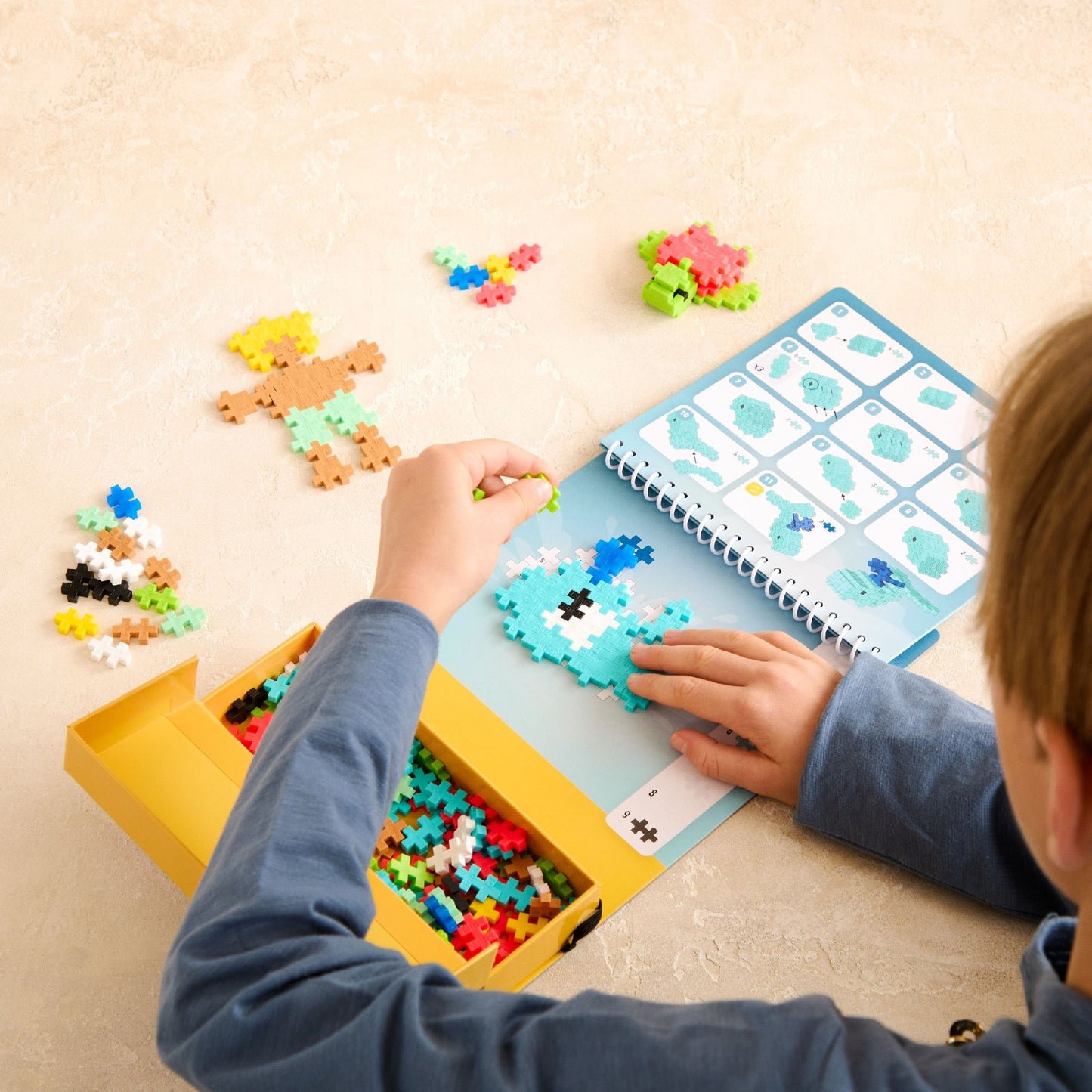 Plus-Plus - Puzzle by Number Activity Pad - Ocean