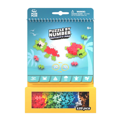 Plus-Plus - Puzzle by Number Activity Pad - Ocean