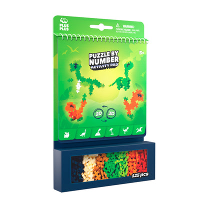 Plus-Plus - Puzzle by Number Activity Pad - Dinosaurs