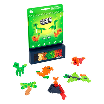 Plus-Plus - Puzzle by Number Activity Pad - Dinosaurs