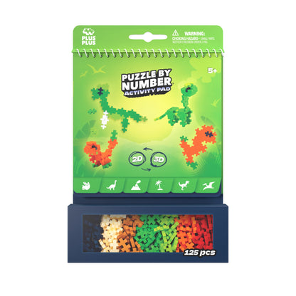 Plus-Plus - Puzzle by Number Activity Pad - Dinosaurs