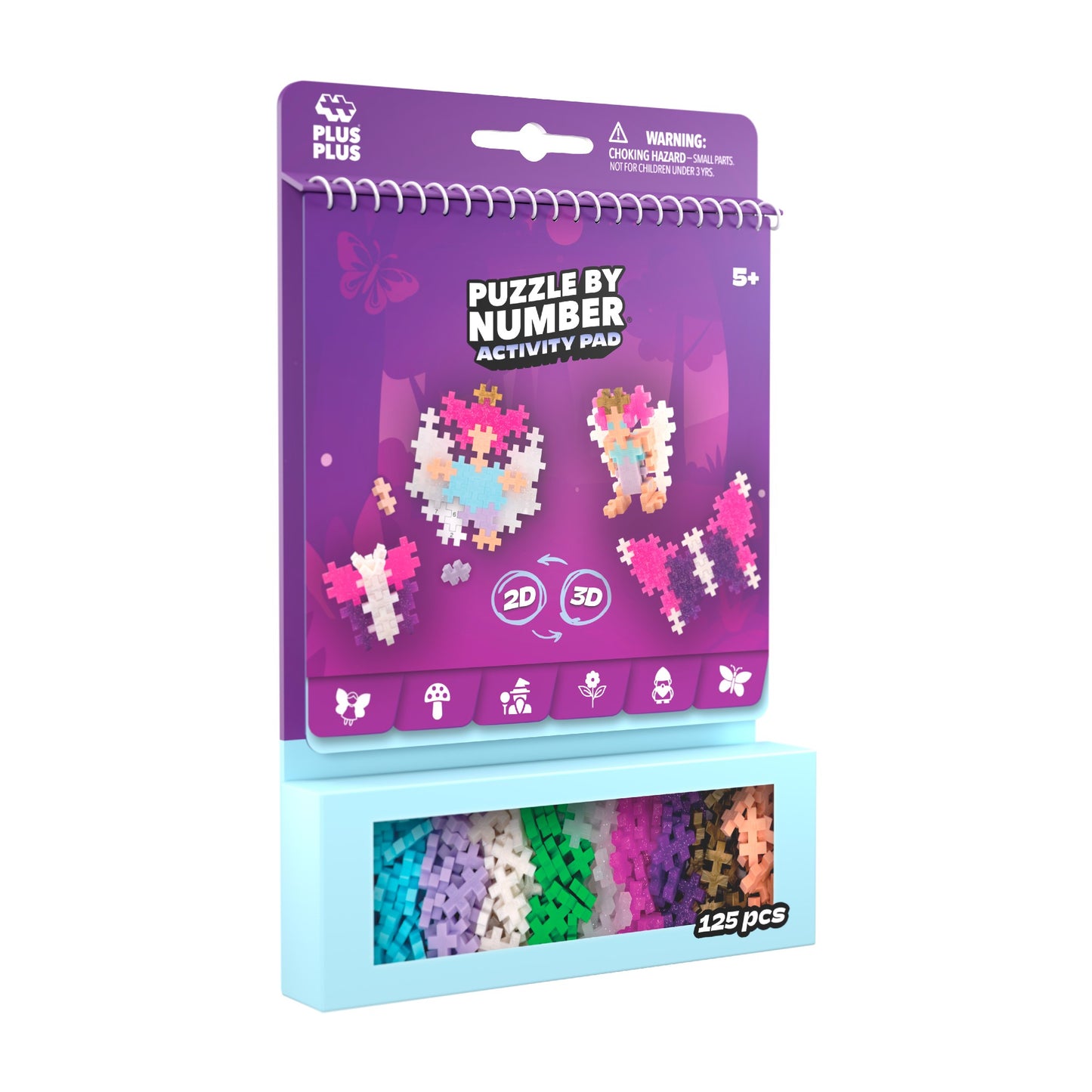 Plus-Plus - Puzzle by Number Activity Pad - Enchanted Forest