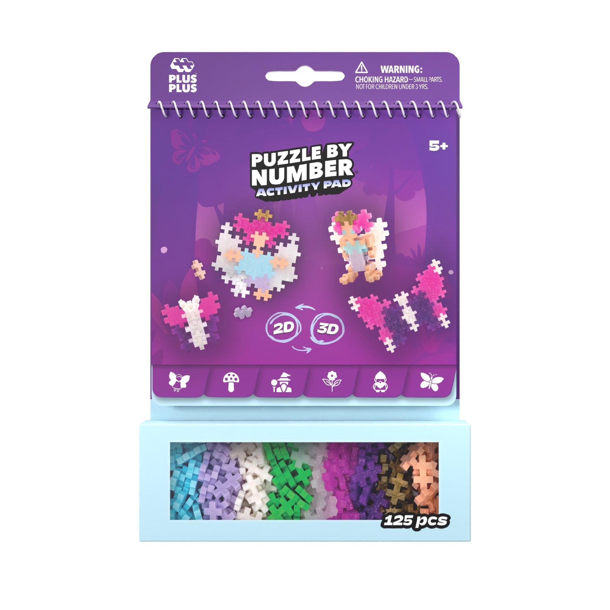 Plus-Plus - Puzzle by Number Activity Pad - Enchanted Forest