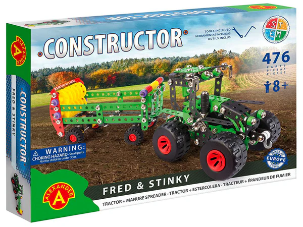 Constructor Fred & Stinky Tractor Set 476parts