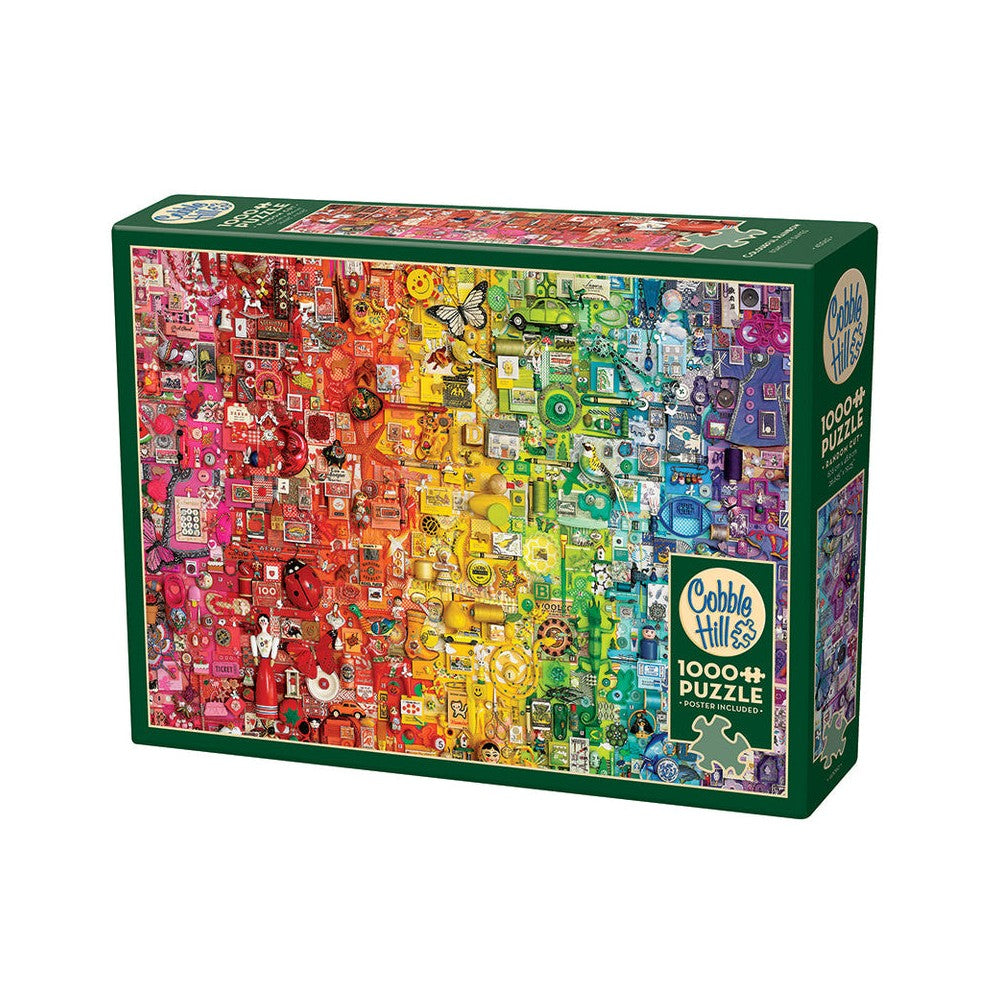 Jigsaw 1000pc Cobble Hill - Colourful Rainbow