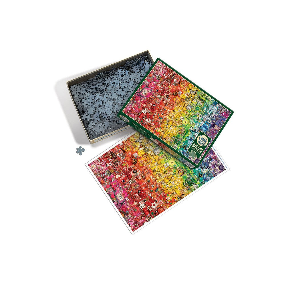 Jigsaw 1000pc Cobble Hill - Colourful Rainbow