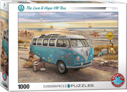 Jigsaw 1000pc Eurographics - VW Love & Hope Bus