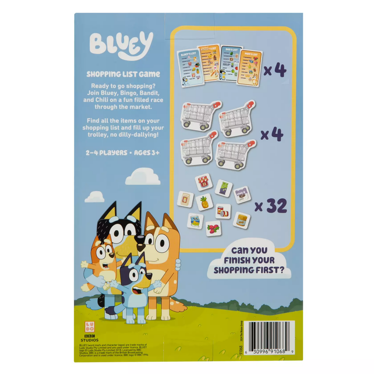 Bluey Shopping List Game