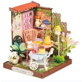 DIY Miniature House Fancy Tea Yard 