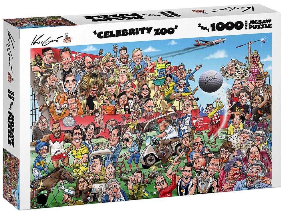 Jigsaw 1000pc Mark Knight Celebrity Zoo