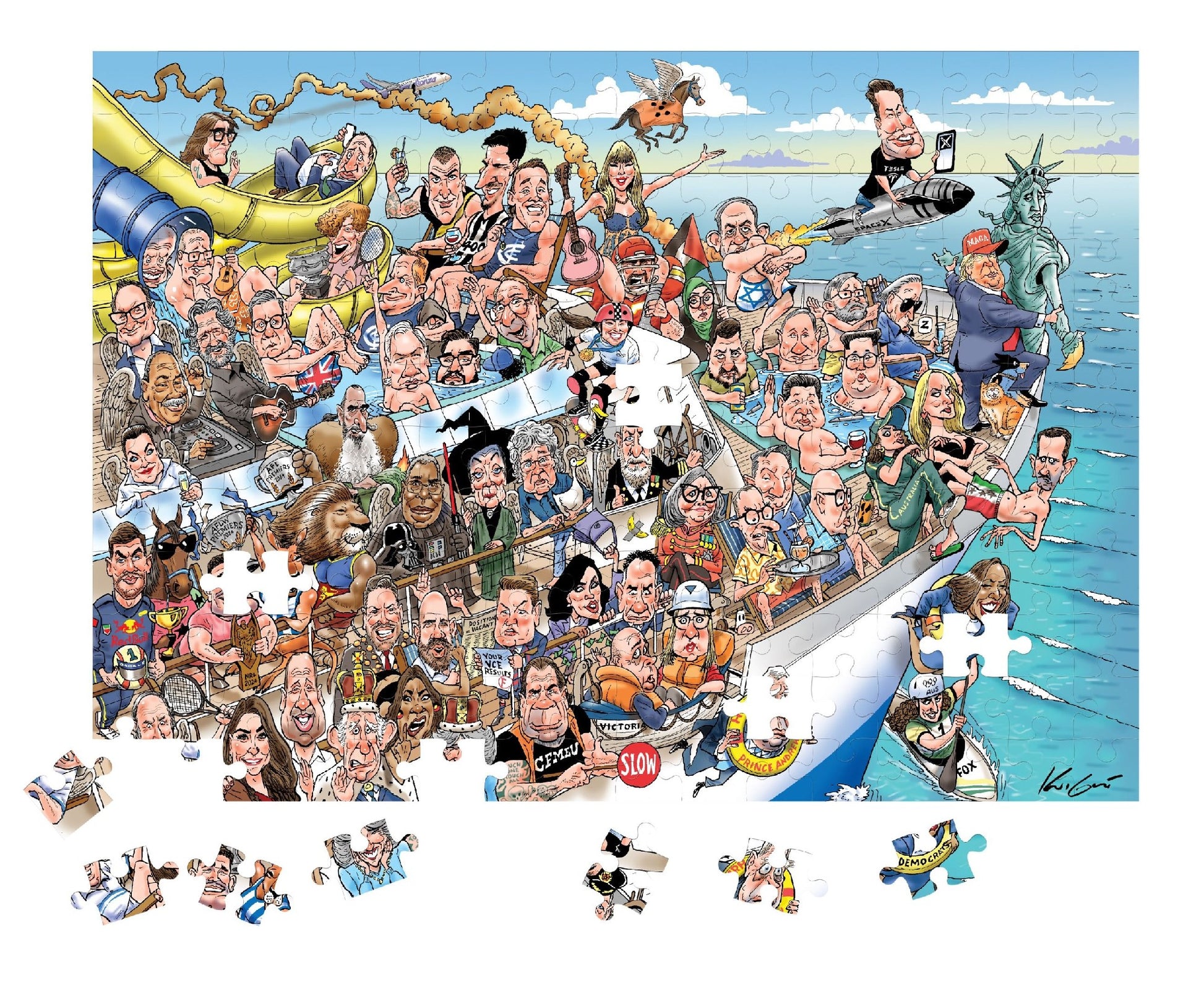 Jigsaw 1000pc Mark Knight Celebrity Zoo #2