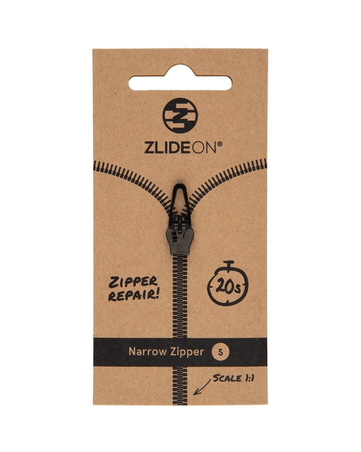 Zip replacement narrow small black