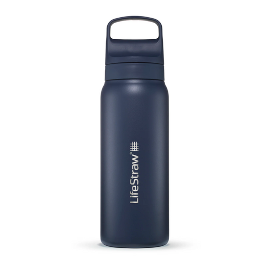 LifeStraw Go Stainless Steel Water Filter Bottle [Clr:Aegean Sea]