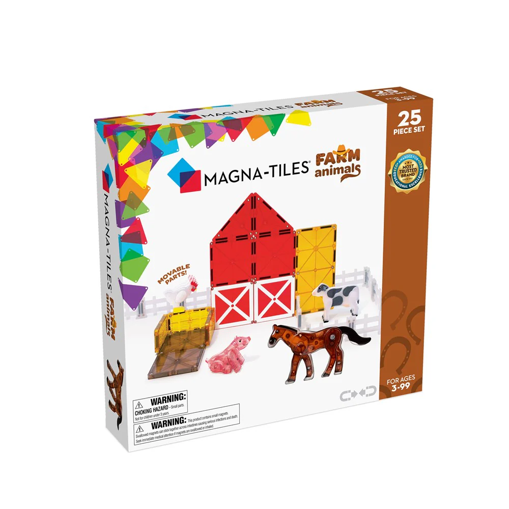 Magna-Tiles Farm Animals 25 Piece Set