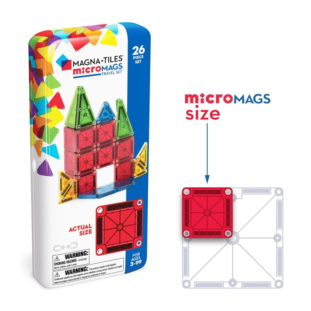 Magna-Tiles microMags Travel Set 26 Piece Set