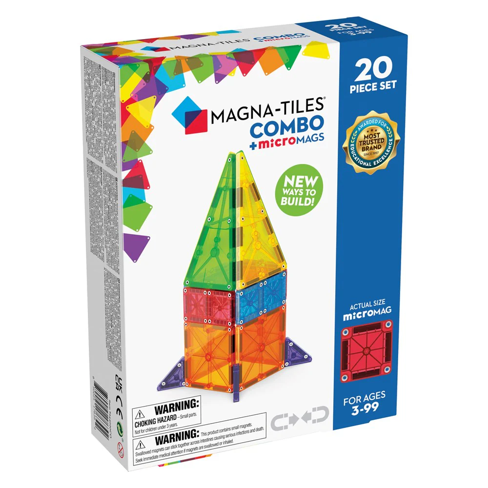 Magna-Tiles Combo + microMAGS 20 Piece Set
