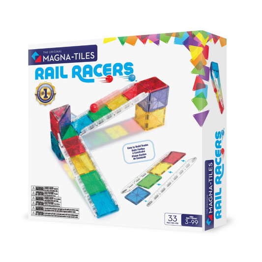 Magna-Tiles Rail Racers 33 Piece Set