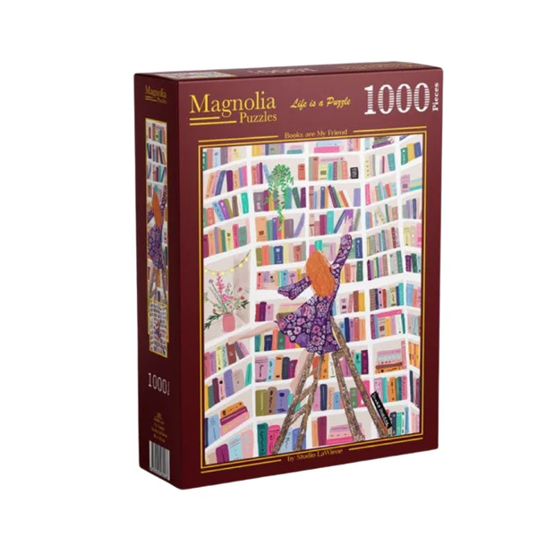 Jigsaw 1000pc Magnolia - 3101 Books are My Friend Studio LaWiene
