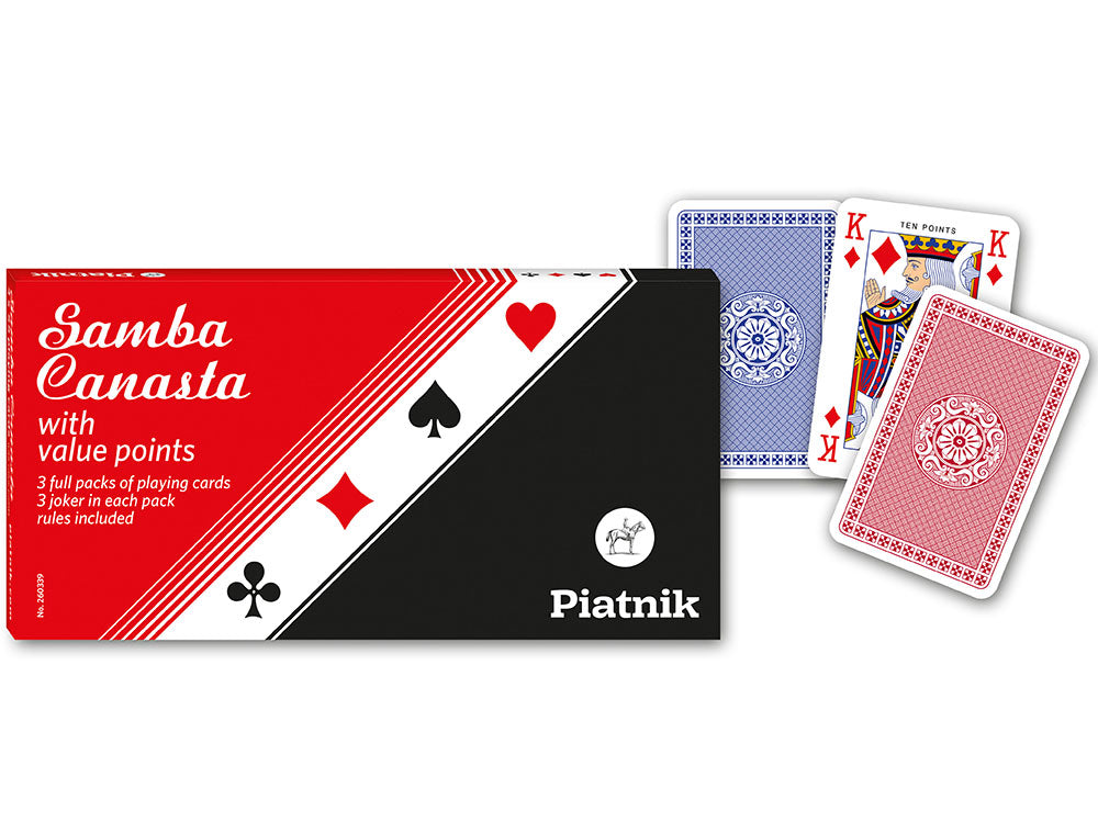 Samba Canasta, Bolivia with Points Playing Cards