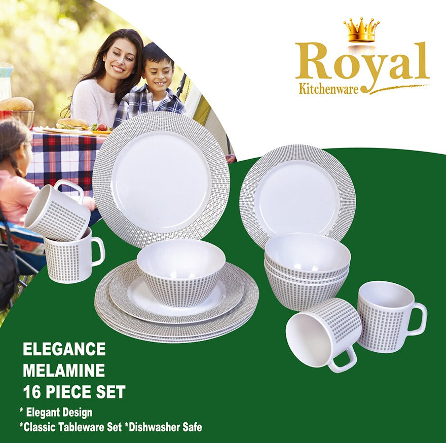 Melamine Set 16 Piece Royal - Elegance