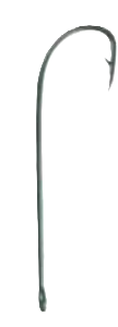 Hook Long Shank Stainless Steel [HS:8]