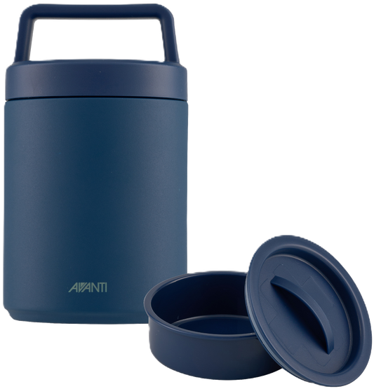 Avanti Insulated Food Jar with Handle 480ml including Name Label [Clr:Navy]