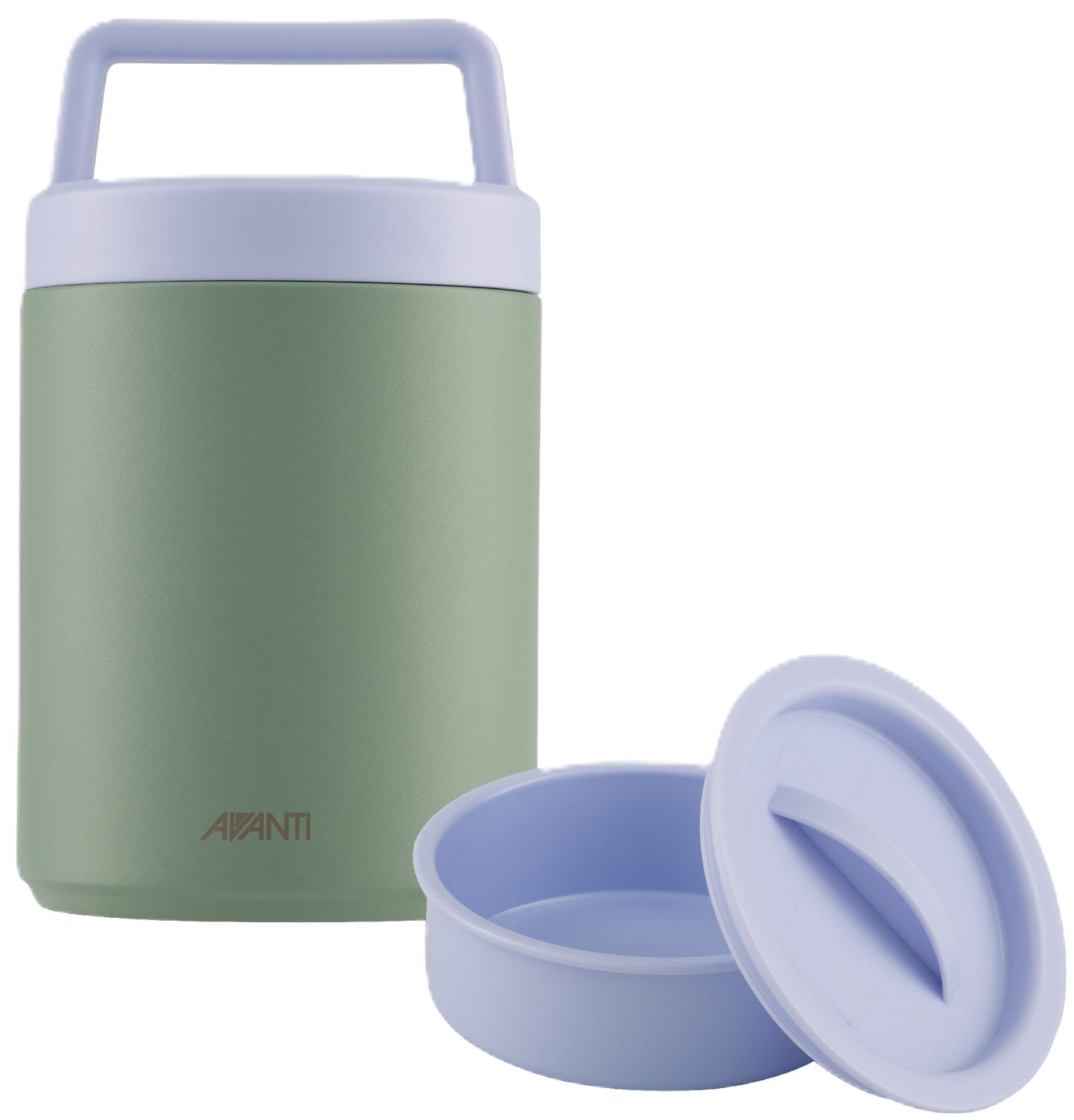 Avanti Insulated Food Jar with Handle 480ml including Name Label [Clr:Agave]