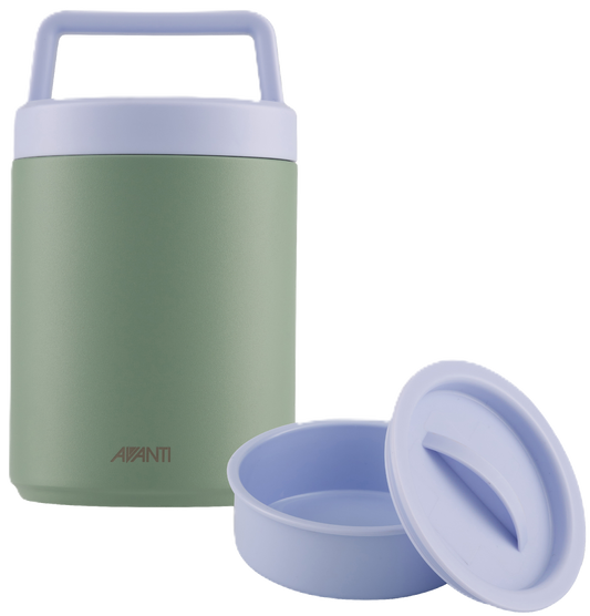 Avanti Insulated Food Jar with Handle 480ml including Name Label [Clr:Agave]