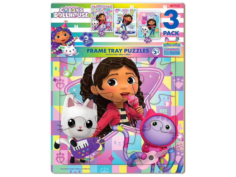 3 Pack Frame Try Puzzle - Gabby's Dollhouse