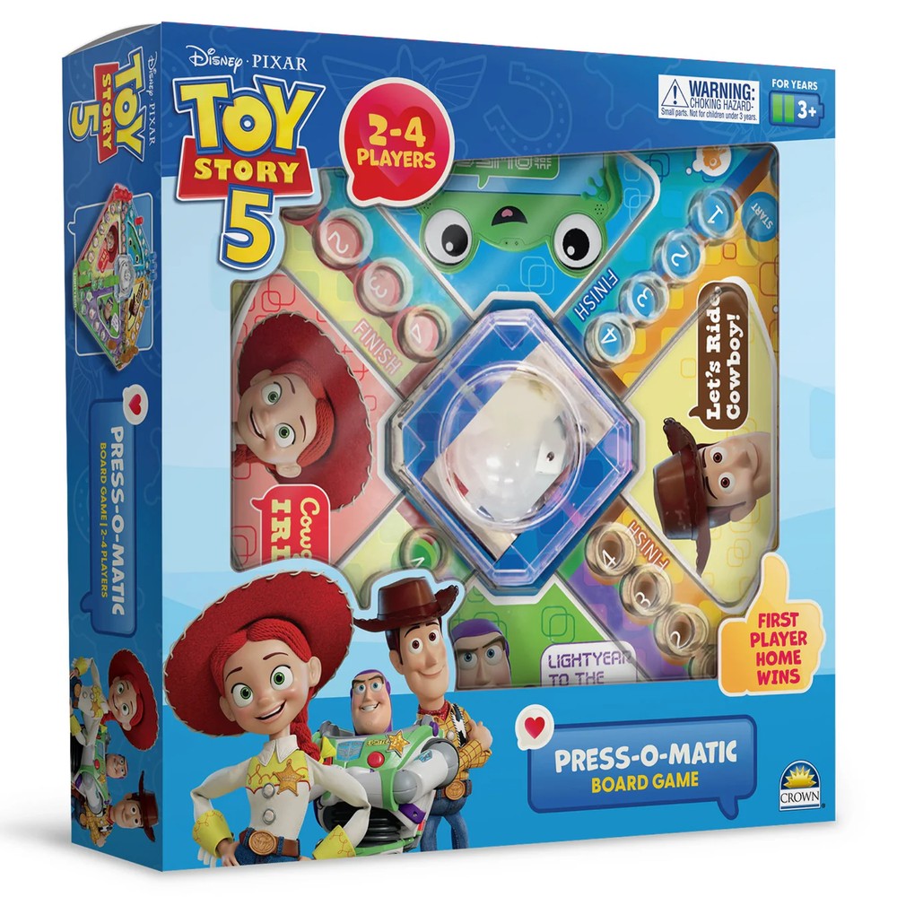 Toy Story 5 Press-O-Matic Board Game
