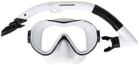 Phantom Silicone Mask and Snorkel Set Adult [Clr:White]